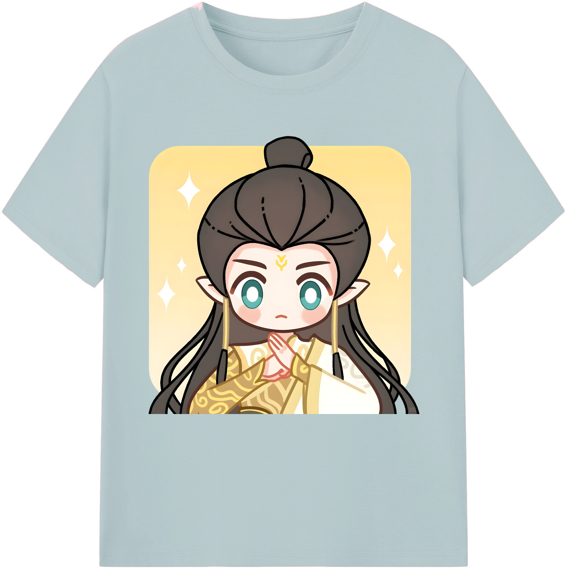 （画像用） Ne Zha 2 ナタ 魔童の大暴れ 綿100％半袖Tシャツ（フロントプリント）